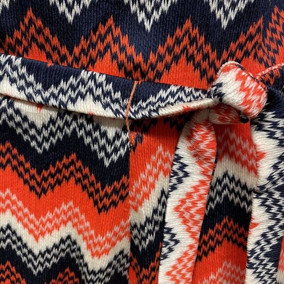 VINTAGE 60s 70s Romper Playsuit Shorts ZIGZAG S 6 - Picture 9 of 14